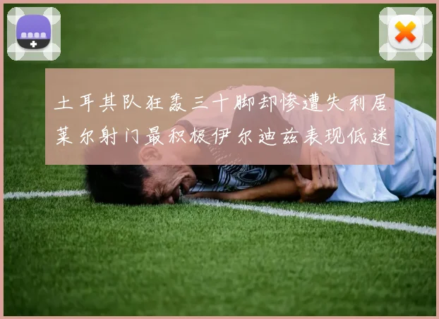 土耳其队狂轰三十脚却惨遭失利居莱尔射门最积极伊尔迪兹表现低迷