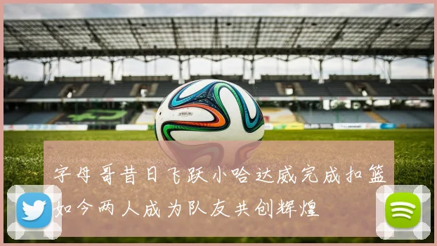 字母哥昔日飞跃小哈达威完成扣篮如今两人成为队友共创辉煌